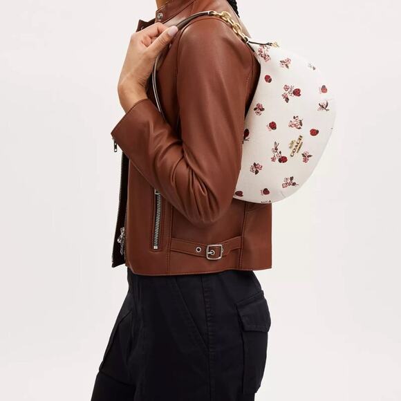 NWT Coach Payton Hobo Bag With Ladybug Floral Print Purse Bag - Picture 4 of 10